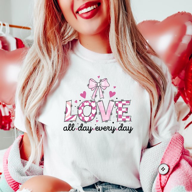 T-shirt Amour toute la journée tous les jours (Créateur téléchargé)