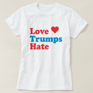 T-SHIRT AMOUR TRUMPS HAINE