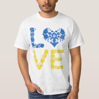 T-shirt Amour Ukraine Coeur Ukrainiens