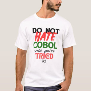 T-shirt Amour Utilisation Du Langage De Programmation Cobo
