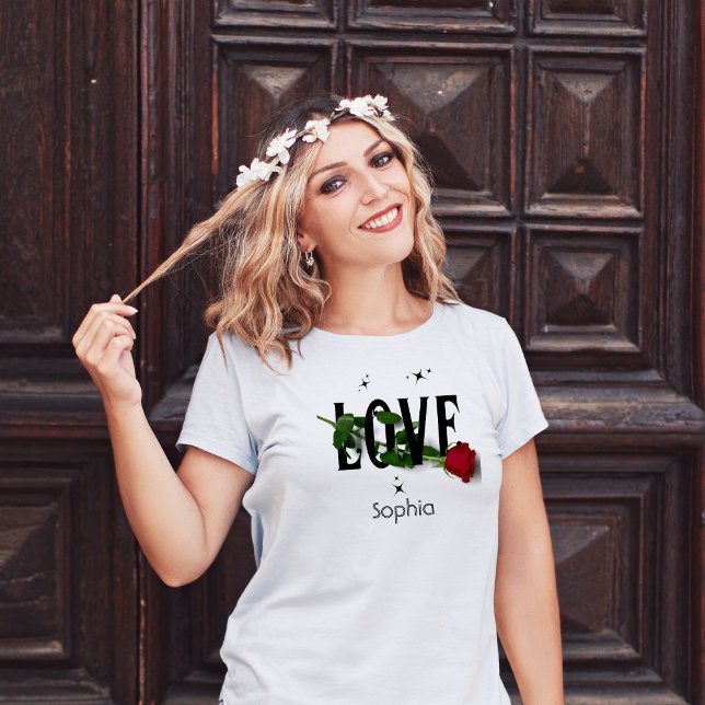 T-shirt Amour - Valentine Day Positivity Rose moderne (Créateur téléchargé)