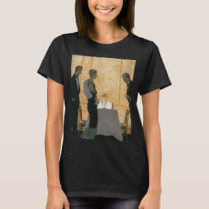 T-shirt Amour vintage et romance, Couple Dîner Élégant