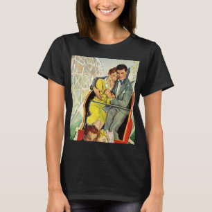 T-shirt Amour vintage et romance, Roller Dessous de verre 