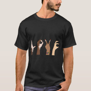 T-shirt Amour Vitiligo Mains Orthographe Vitiligo Laurenes
