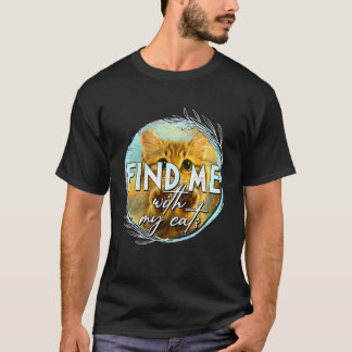 T-shirt Amoureuse des chats Maman de chat Passionnée de ch