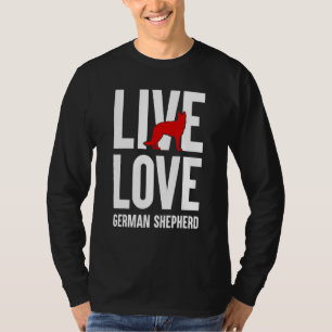 T-shirt Amoureux berger allemand amusant Graphic femmes ho