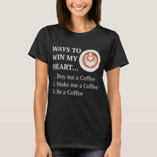 T-shirt Amoureux Buveur De Café Drôle Voit Vers Mon Coeu