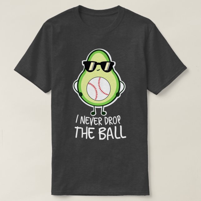 T-shirt Amoureux cool de baseball de l'Avocado (Design devant)