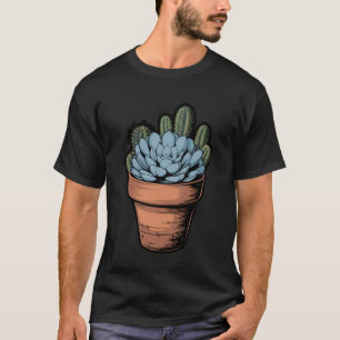 T-shirt Amoureux de Cactus Léopard Serape Rodeo Succulent