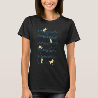 T-shirt Amoureux de chats Instrumentiste Musique Musicien