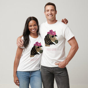 T-shirt Amoureux de chevaux Mignon Branché