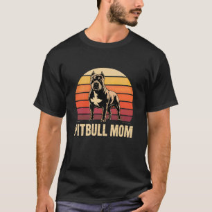 T-shirt Amoureux de chien Pit Bull Maman Pitbull
