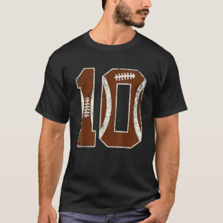 T-shirt Amoureux de football pour 10 ans Bday Garçon 10 an