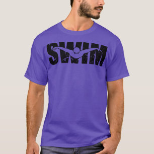 T-shirt Amoureux de la natation Hommes nager