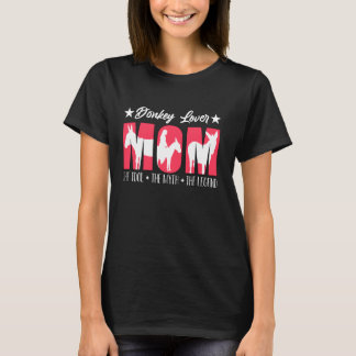 T-shirt Amoureux de l'âne Maman L'Idole L'animal d'élevage