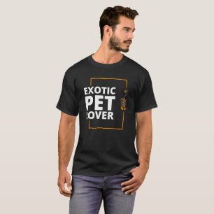 T-shirt Amoureux de l'animal exotique noir