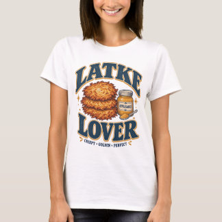 T-shirt Amoureux de Latkes Drôle de Hanukkah Galette de Po