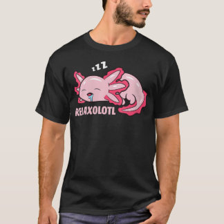 T-shirt Amoureux de l'Axolotl Mignon Salamandre Mexicain