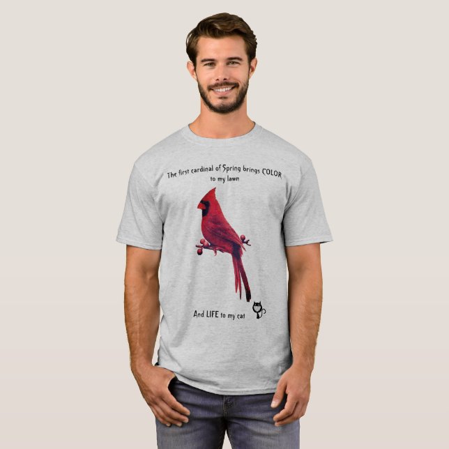 T-shirt amoureux de les chats amusants (Devant entier)