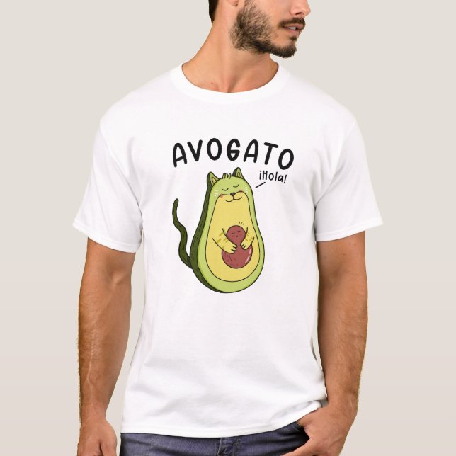 T-shirt Amoureux de les chats - Avogato (Devant)