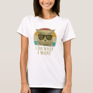 T-shirt amoureux de les chats des années 90 Drôle je fais