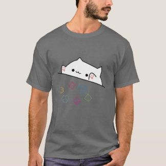 T-shirt Amoureux de les chats Gift Cat Throwing Dice