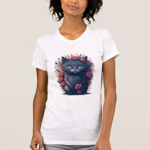 T-shirt Amoureux de les chats noirs