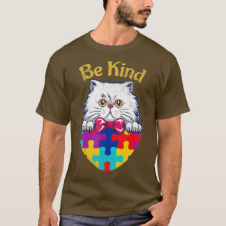 T-shirt Amoureux de les chats Sensibilisation sur l'autism