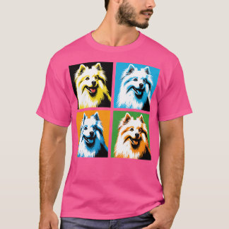 T-shirt Amoureux de les chiens américains de l'art Eskimo 