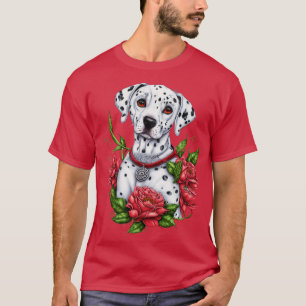 T-shirt amoureux de les chiens dalmatiens