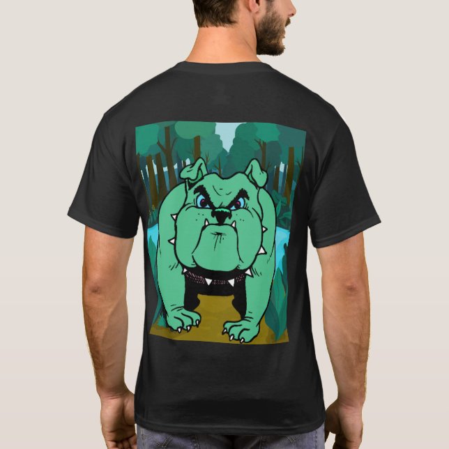 T-shirt Amoureux de les chiens en colère (Dos)