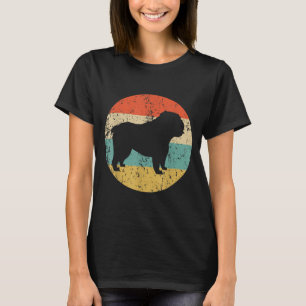 T-shirt amoureux de les chiens   Français Cadeau Bulldog P