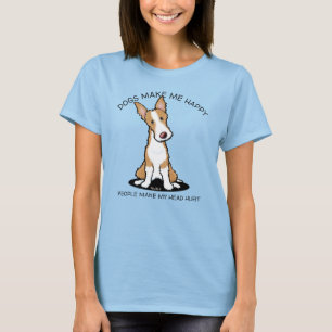 T-shirt Amoureux de les chiens KiniArt Ibizan Houn