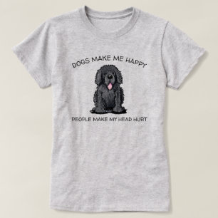 T-shirt Amoureux de les chiens KiniArt Terre-Neuve