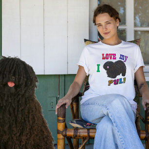 T-shirt amoureux de les chiens Puli
