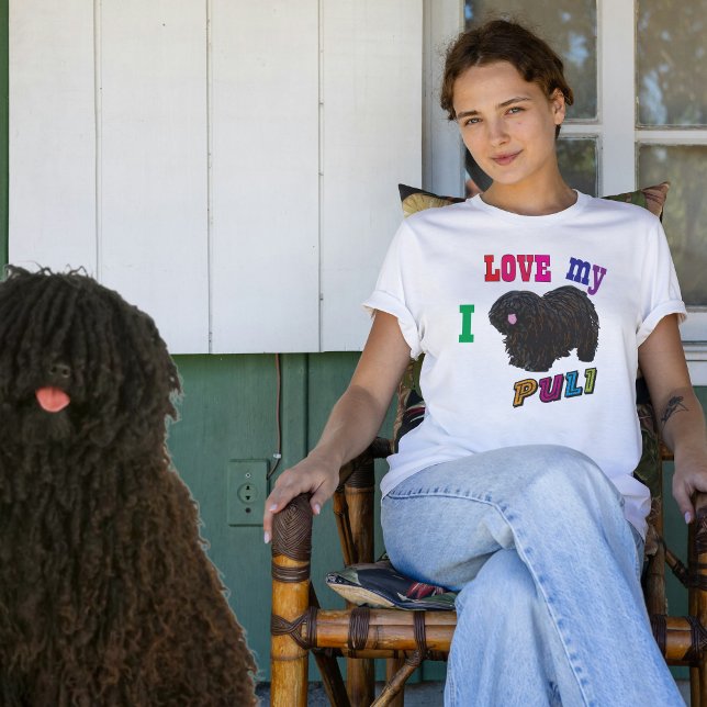 T-shirt amoureux de les chiens Puli (Créateur téléchargé)