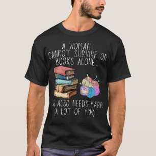 T-shirt Amoureux de livres et de fil à tricoter drôle