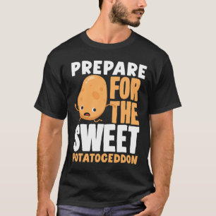 T-shirt Amoureux De Pomme De Terre Sucrée Préparer Pour La