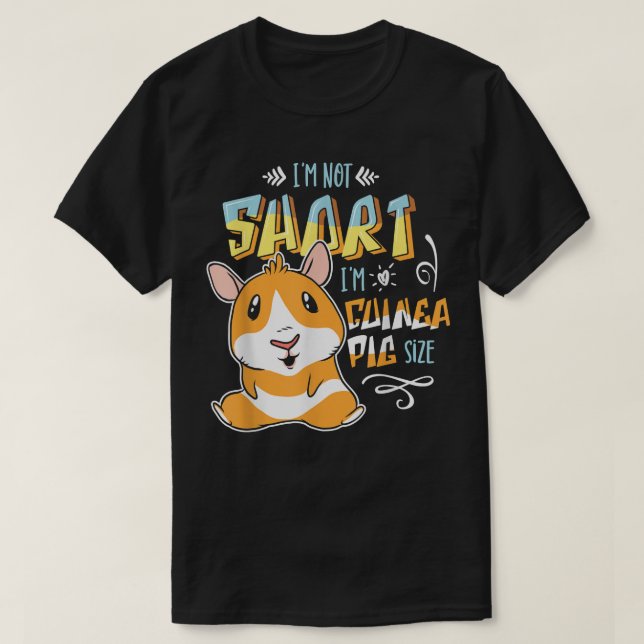 T-shirt Amoureux des animaux Drôle Je ne suis pas court Je (Design devant)