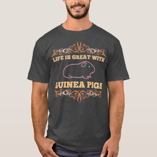 T-shirt Amoureux des animaux Guinée  Guinée Pig Propriétai