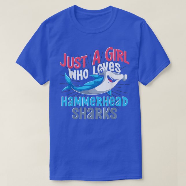 T-shirt Amoureux des animaux Océan Predator Shark Girls Fe (Design devant)