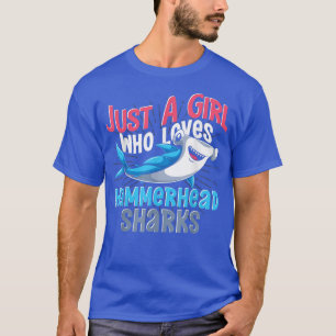 T-shirt Amoureux des animaux Océan Predator Shark Girls Fe