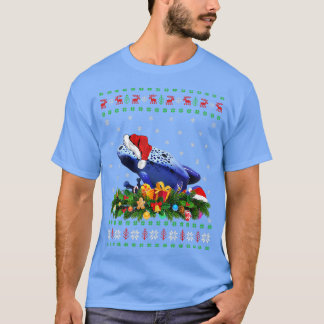 T-shirt Amoureux des animaux Xmas Santa Hat Ugly Poison Da