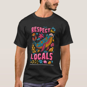 T-shirt Amoureux des baleines Respectez les animaux marins