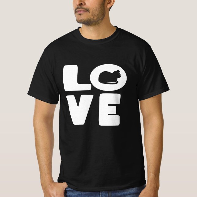 T-shirt Amoureux des chats (Devant)