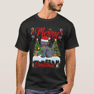 T-shirt Amoureux des chats bleu russe Éclairage Père No