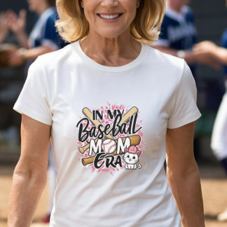 T-shirt Amoureux des chats de baseball Maman Era