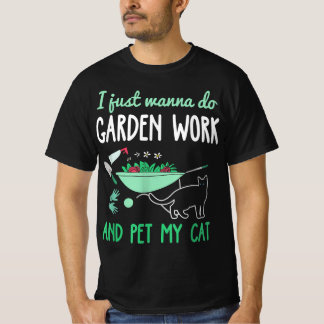 T-shirt Amoureux des chats de jardinage | Drôle cadeau de