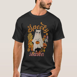T-shirt Amoureux des chats de saison Éffrayante super Cat 