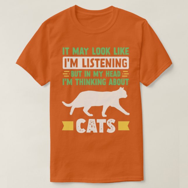 T-shirt Amoureux des chats drôle (Design devant)